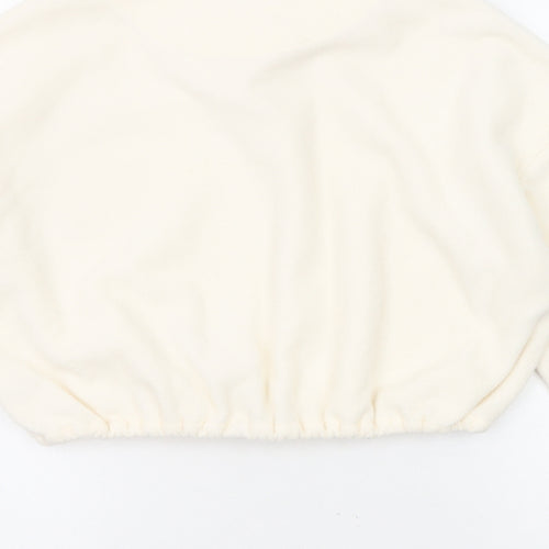 Brave Soul Womens Ivory Polyester Pullover Sweatshirt Size XS Zip - Quarter-Zip