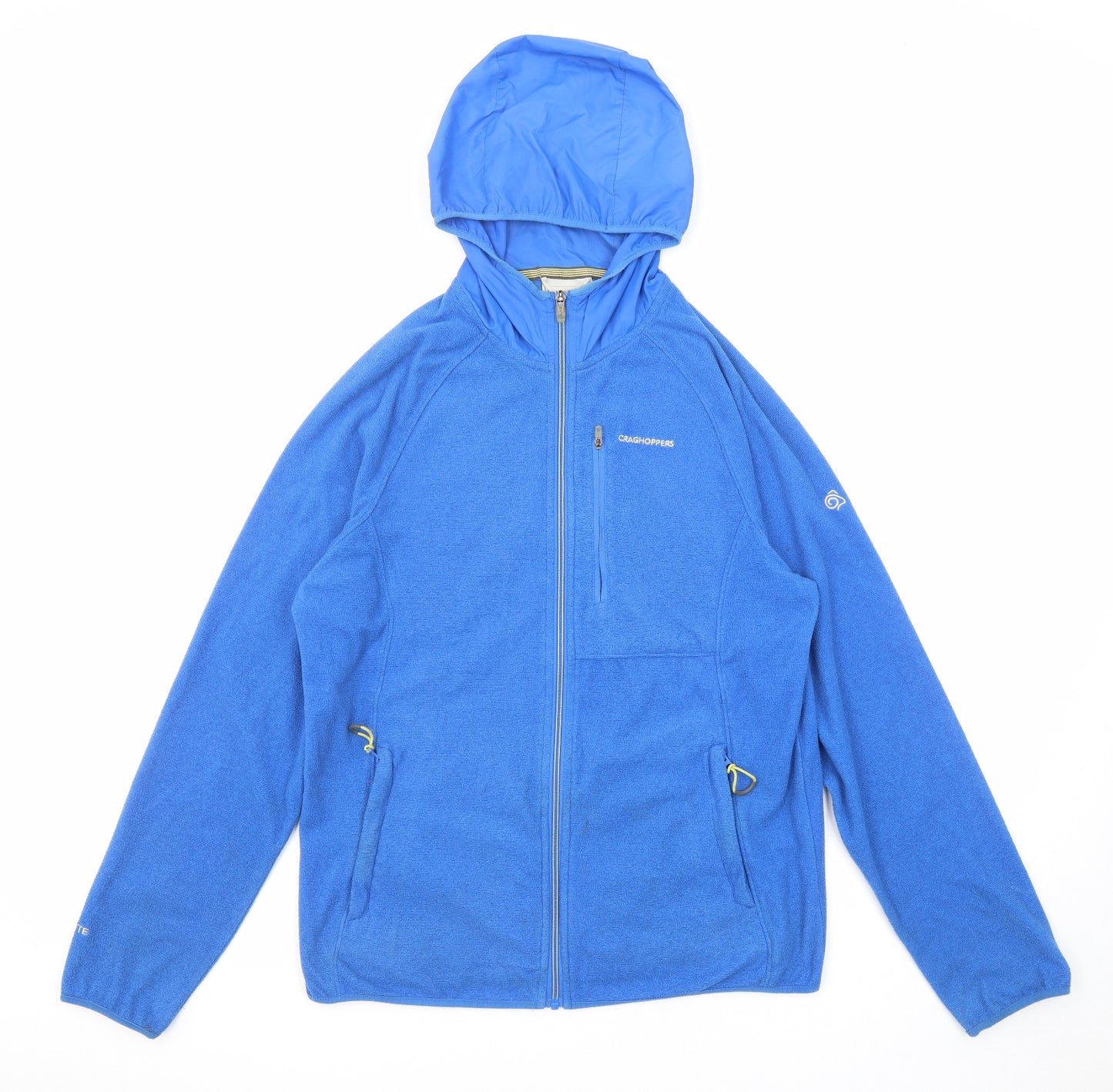 Craghoppers Mens Blue Striped Jacket Size S Zip - Hooded
