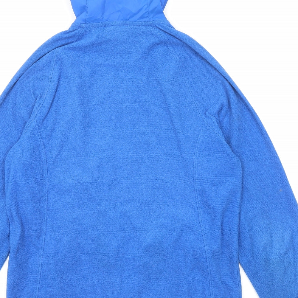 Craghoppers Mens Blue Striped Jacket Size S Zip - Hooded