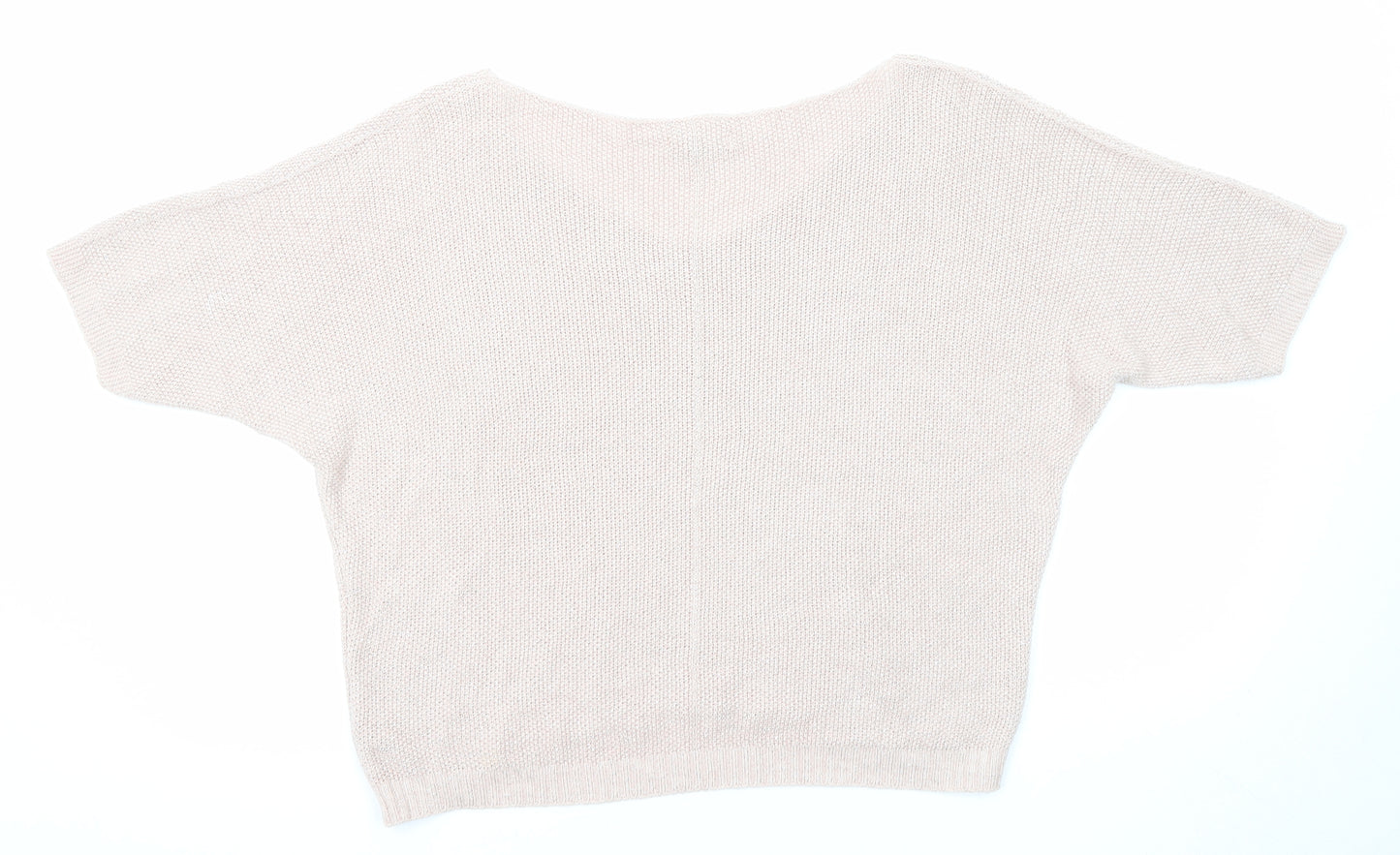 Carina Ricci Womens Pink V-Neck Modal Pullover Jumper Size M