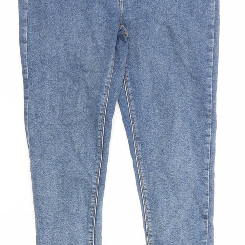 COLLUSION Womens Blue Cotton Skinny Jeans Size 32 in L32 in Regular Zip