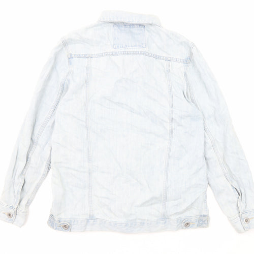 NEXT Womens Blue Jacket Size 10 Button - Pockets