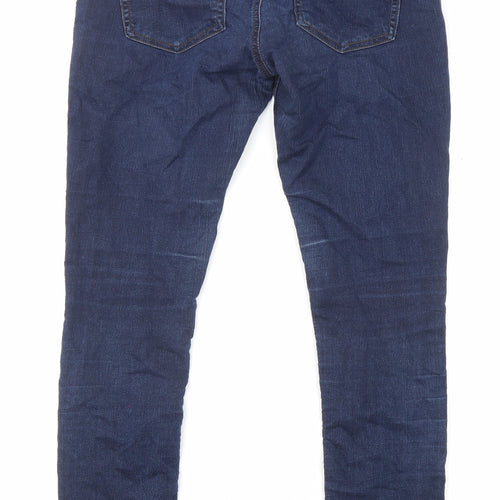 Gap Womens Blue Cotton Skinny Jeans Size 28 in L30 in Regular Zip