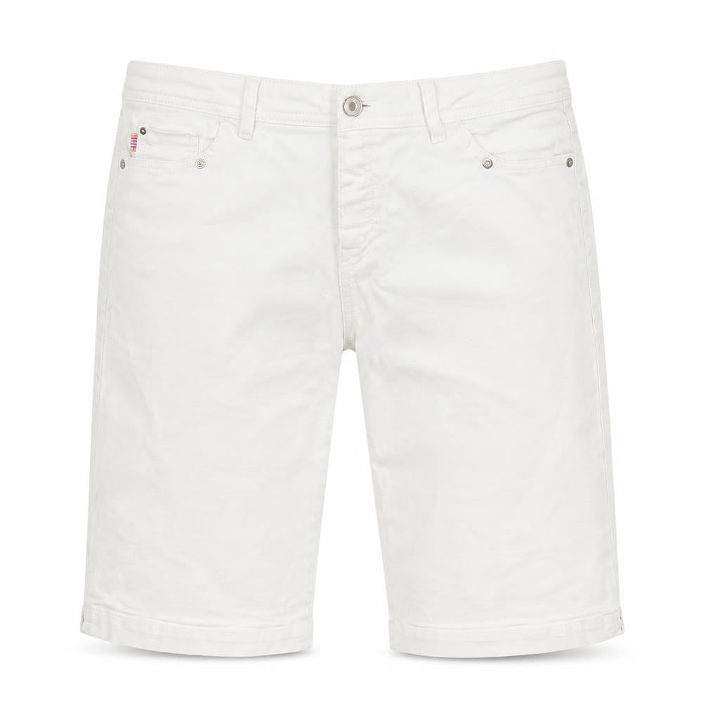 Basler Womens White Cotton Bermuda Shorts Size 34 in L12 in Regular Zip
