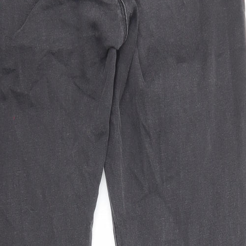 Topshop Womens Grey Cotton Skinny Jeans Size 30 in L30 in Regular Zip