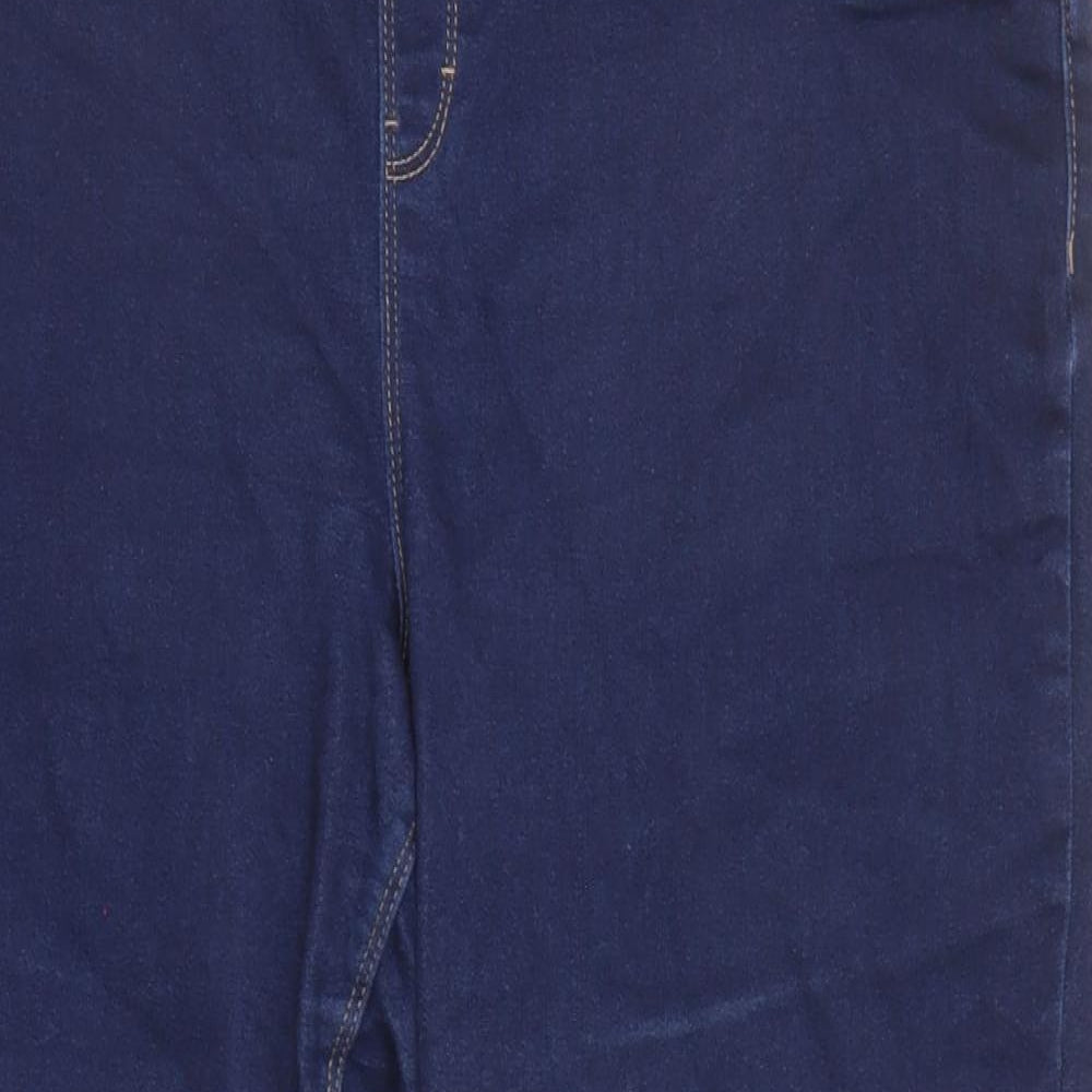 George Womens Blue Cotton Jegging Jeans Size 20 L29 in Regular - Elastic Waist