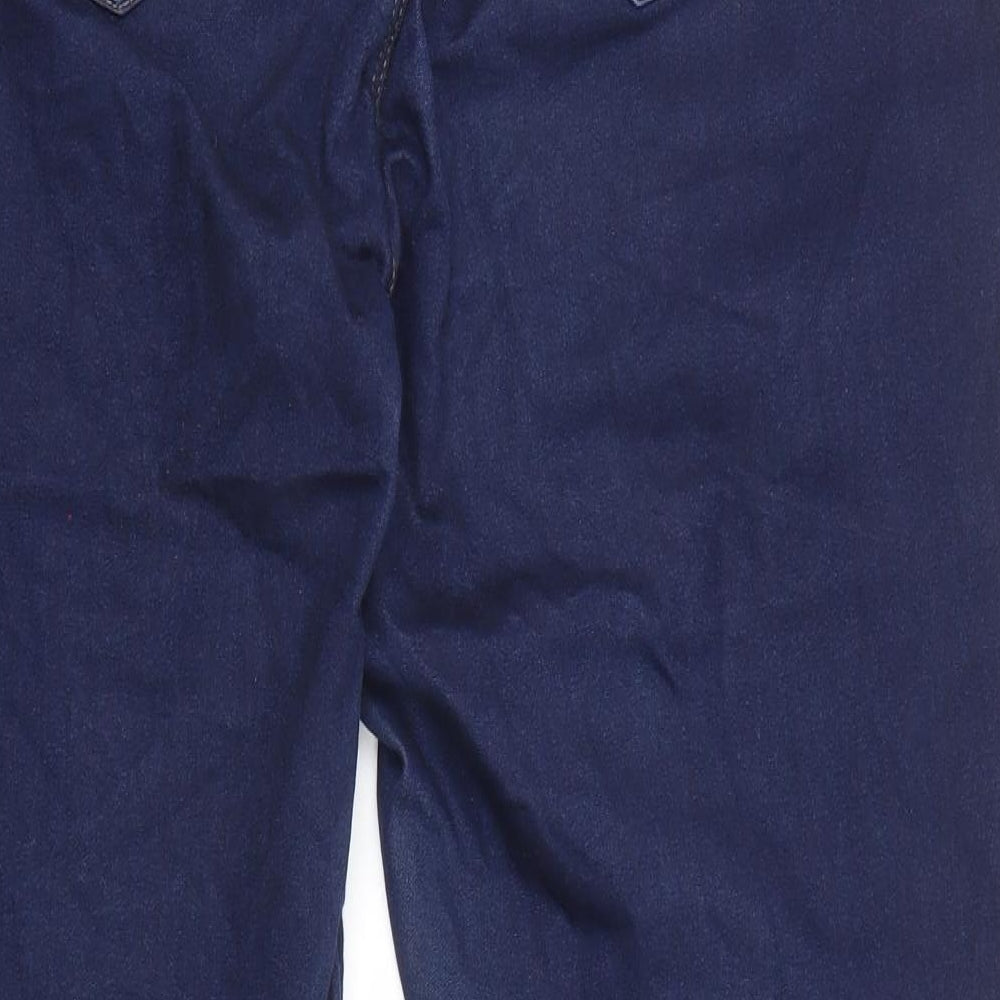 George Womens Blue Cotton Jegging Jeans Size 20 L29 in Regular - Elastic Waist