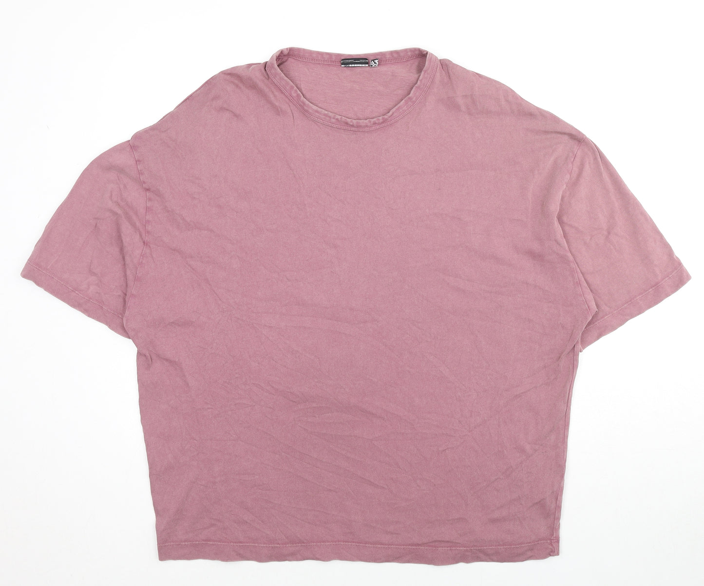 ASOS Mens Red Cotton T-Shirt Size M Round Neck