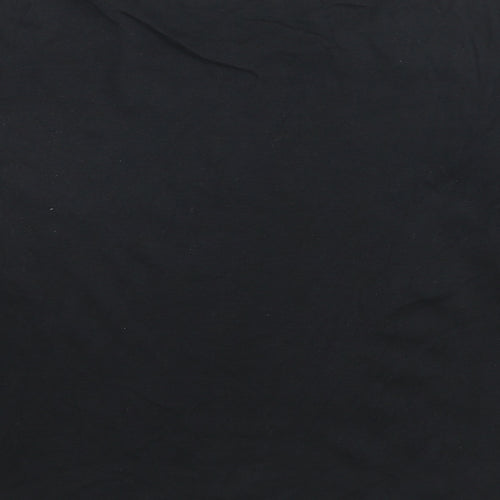 NEXT Womens Black Cotton Tunic T-Shirt Size 10 Round Neck