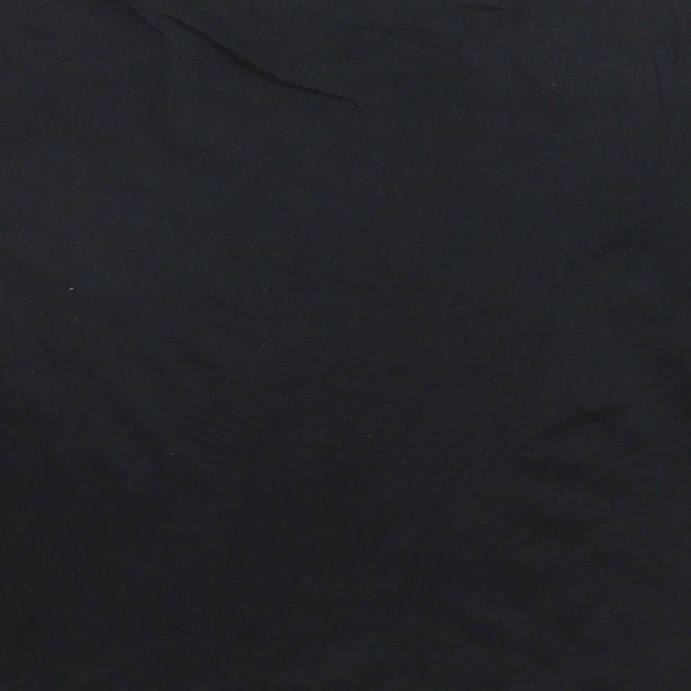 NEXT Womens Black Cotton Tunic T-Shirt Size 10 Round Neck
