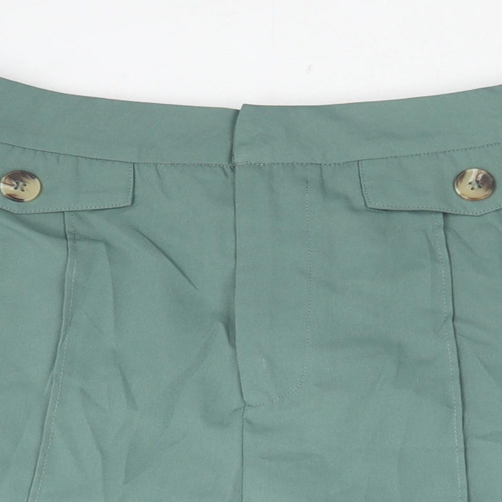 SBetro Womens Green Polyester Sailor Shorts Size M L4 in Regular Zip