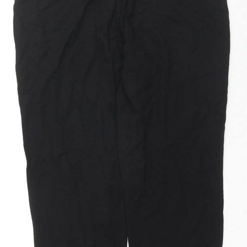 Michael Kors Womens Black Viscose Pedal Pusher Trousers Size L L24 in Regular