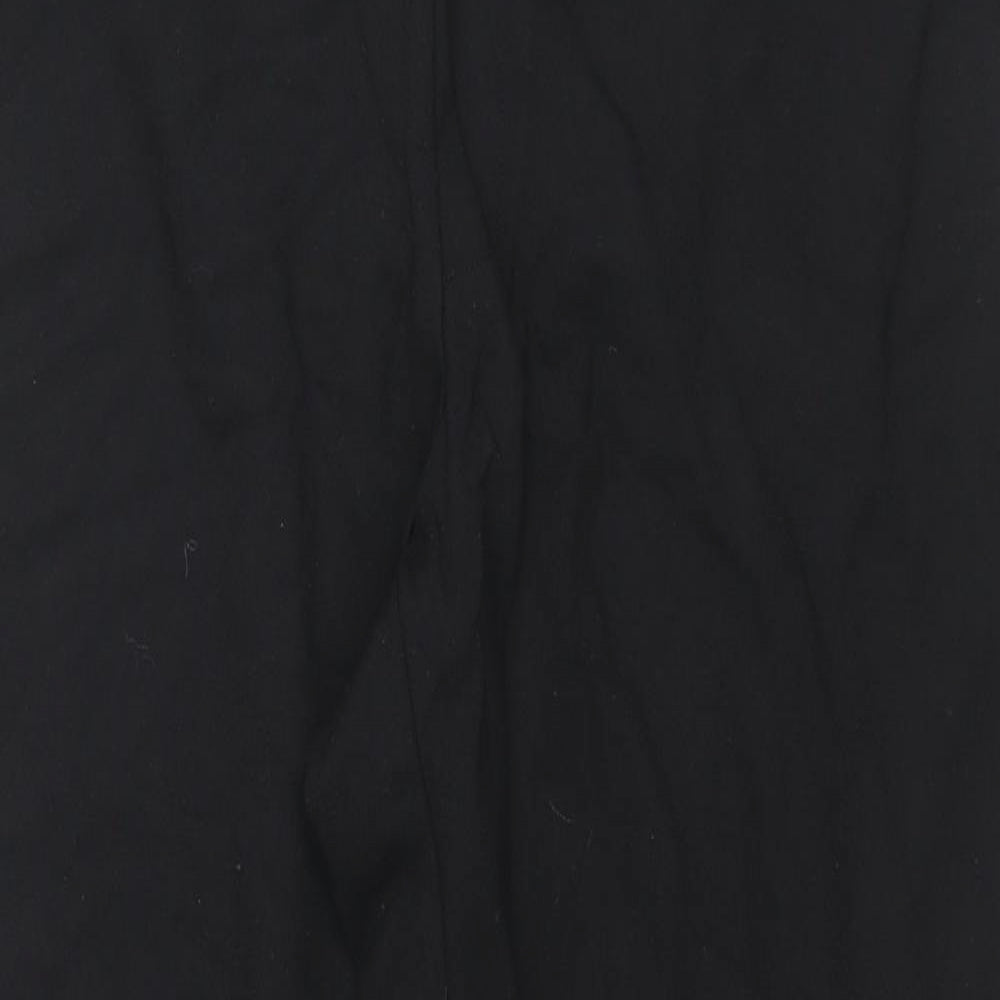 Michael Kors Womens Black Viscose Pedal Pusher Trousers Size L L24 in Regular