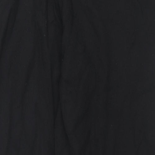 Michael Kors Womens Black Viscose Pedal Pusher Trousers Size L L24 in Regular