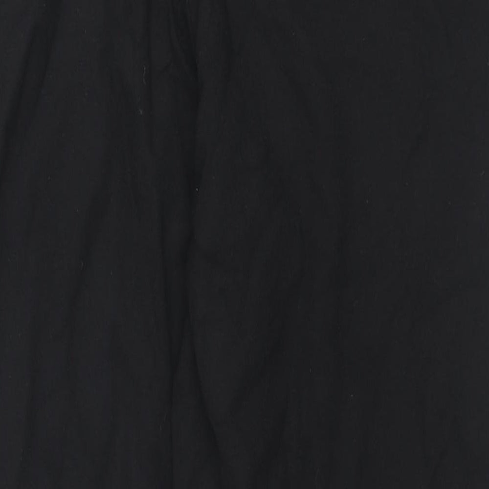Michael Kors Womens Black Viscose Pedal Pusher Trousers Size L L24 in Regular