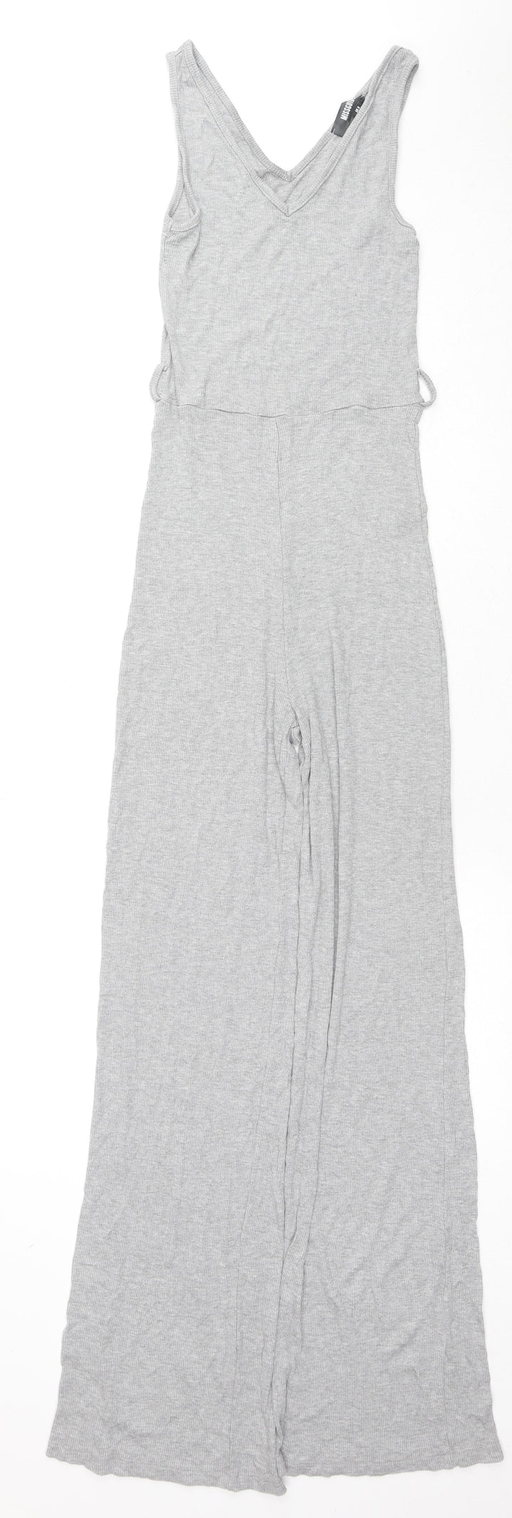 Missguided Womens Grey Paisley Viscose Jumpsuit One-Piece Size 6 L30 in Pullover