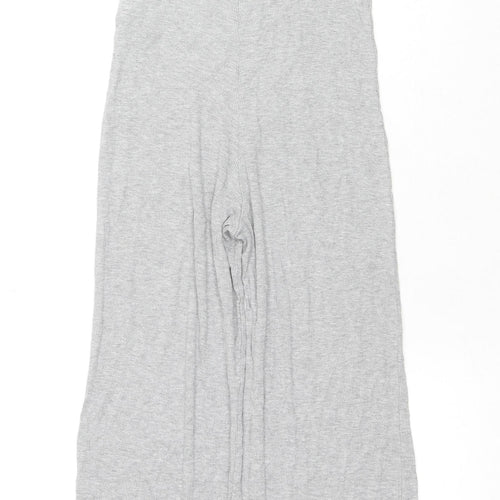 Missguided Womens Grey Paisley Viscose Jumpsuit One-Piece Size 6 L30 in Pullover
