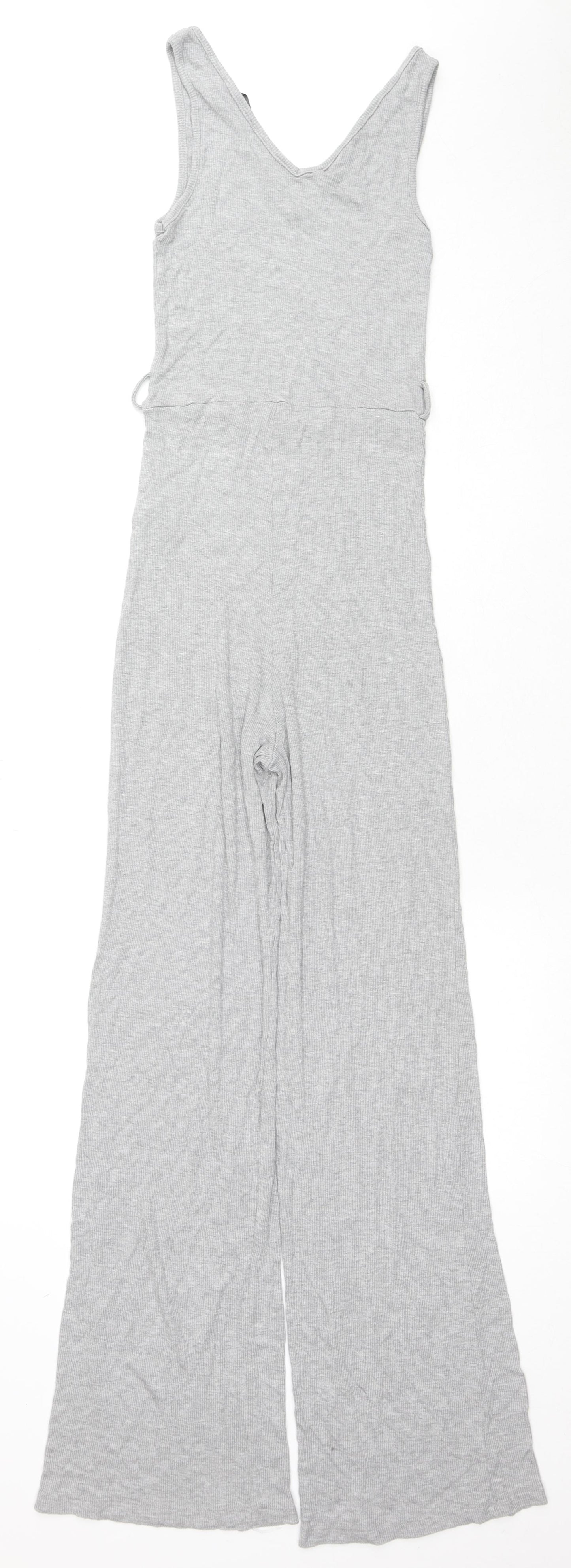 Missguided Womens Grey Paisley Viscose Jumpsuit One-Piece Size 6 L30 in Pullover