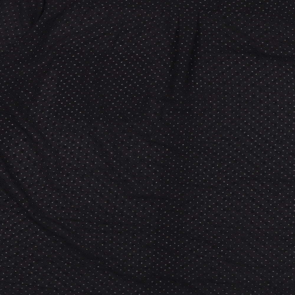 Love Yours Womens Black Polyester Basic Button-Up Size 24 Collared