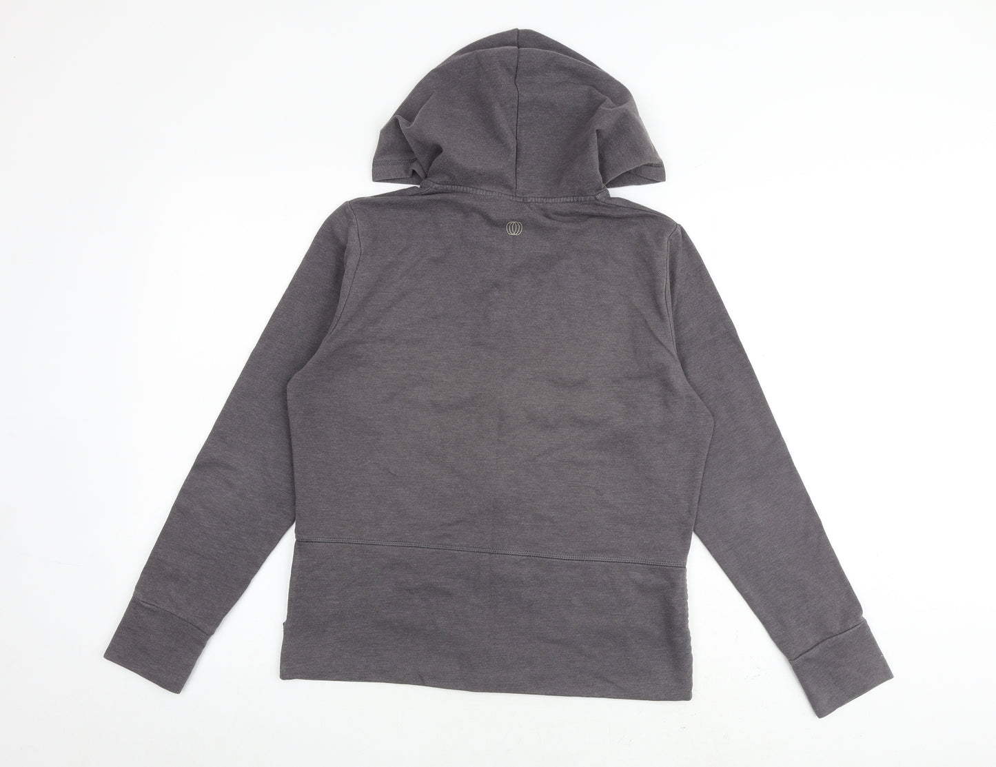 Marika Womens Grey Cotton Full Zip Hoodie Size L Zip
