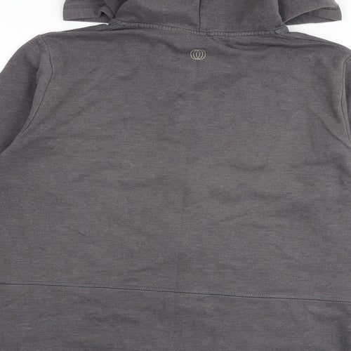 Marika Womens Grey Cotton Full Zip Hoodie Size L Zip