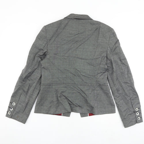 Autograph Womens Grey Jacket Blazer Size 10 Button