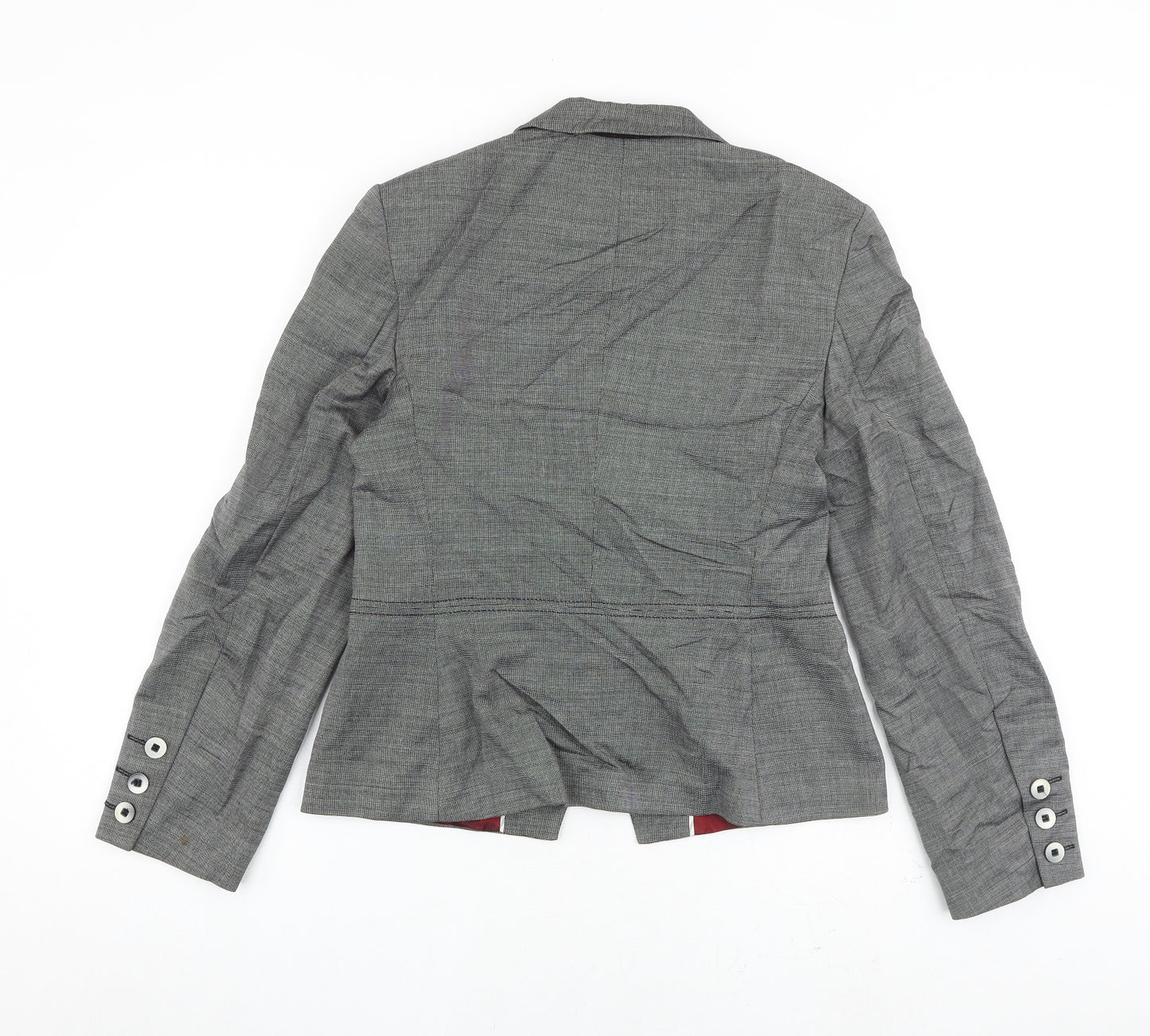 Autograph Womens Grey Jacket Blazer Size 10 Button