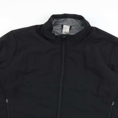 Quechua Mens Black Puffer Jacket Coat Size M Zip