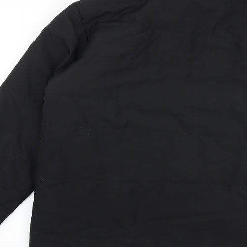 Quechua Mens Black Puffer Jacket Coat Size M Zip