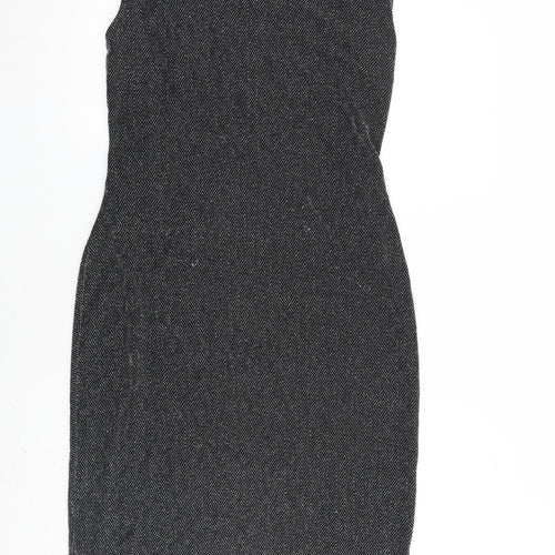IZABEL LONDON Womens Black Nylon A-Line Size 16 Round Neck Pullover