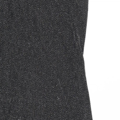 IZABEL LONDON Womens Black Nylon A-Line Size 16 Round Neck Pullover