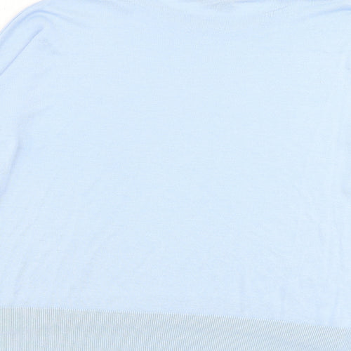 Dorothy Perkins Womens Blue Round Neck Acrylic Pullover Jumper Size 14