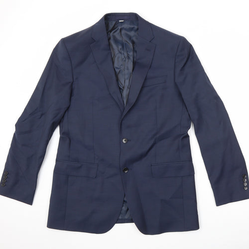 Autograph Mens Blue Wool Jacket Suit Jacket Size 40 Regular