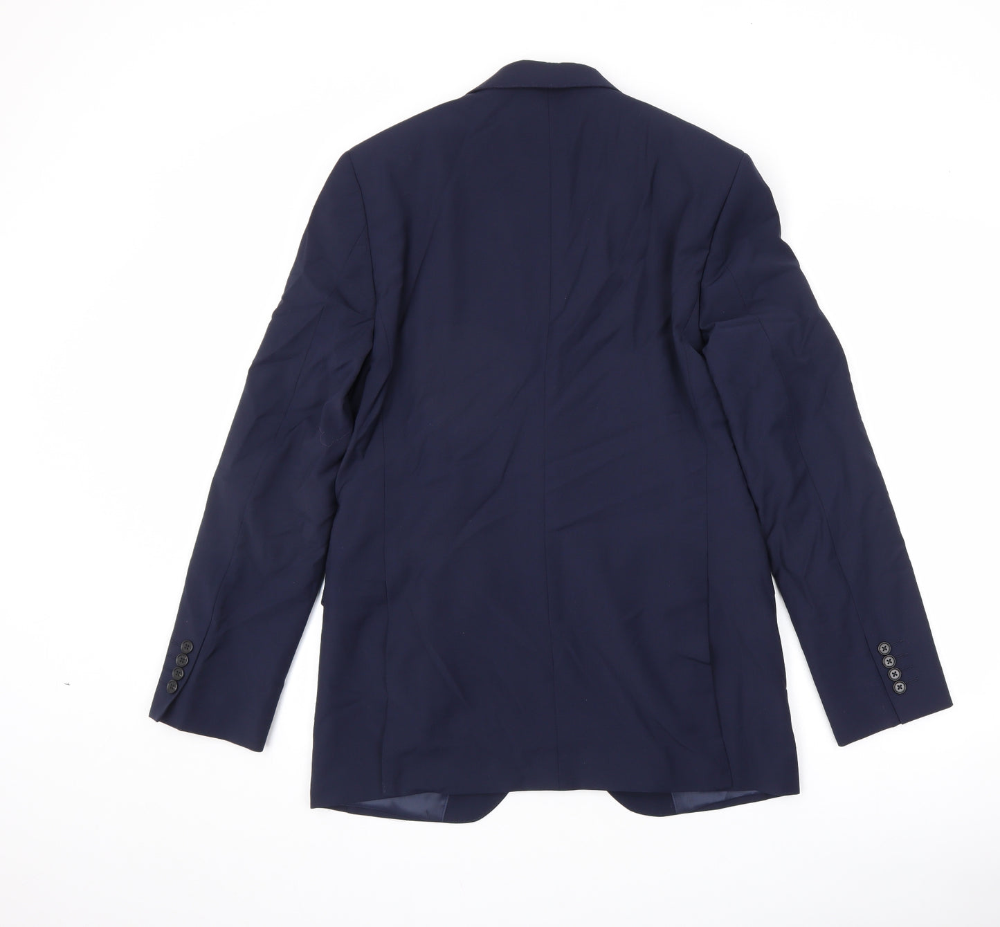 Marks and Spencer Mens Blue Wool Jacket Suit Jacket Size 38 Regular