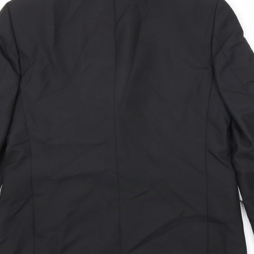 Angelo Moretti Mens Black Polyester Jacket Suit Jacket Size 42 Regular