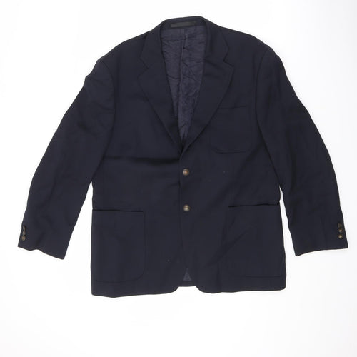 Marks and Spencer Mens Black Wool Jacket Suit Jacket Size 42 Regular