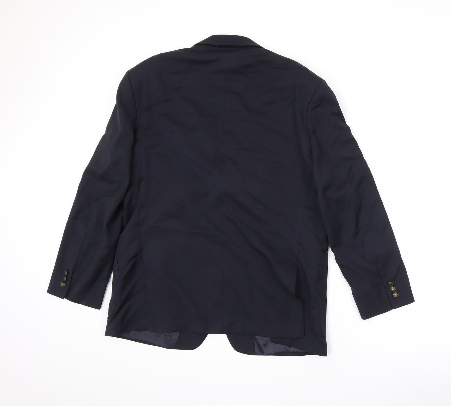 Marks and Spencer Mens Black Wool Jacket Suit Jacket Size 42 Regular