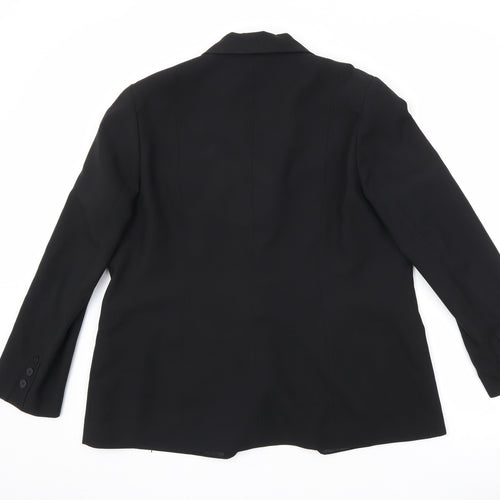 Bonmarché Womens Black 100% Polyester Jacket Blazer Size 18