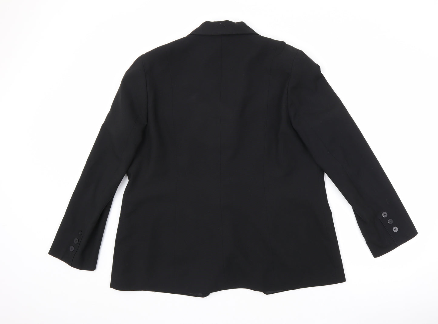 Bonmarché Womens Black 100% Polyester Jacket Blazer Size 18