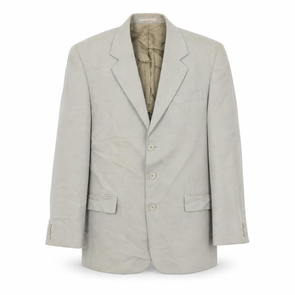 Front view of Next men’s beige modal jacket suit jacket, size 40, regular