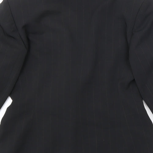 New Look Womens Black Striped Jacket Blazer Size 8 Button