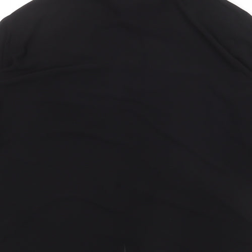 Glamorous Womens Black Polyester Basic Button-Up Size S Collared