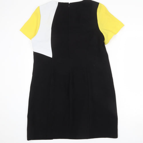 Definitions Womens Multicoloured Polyester Sheath Size 16 Roll Neck Zip
