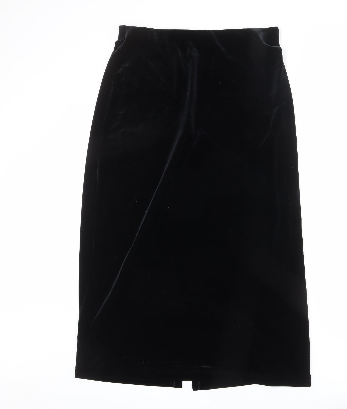 Marks and Spencer Womens Black Polyester Straight & Pencil Skirt Size 14