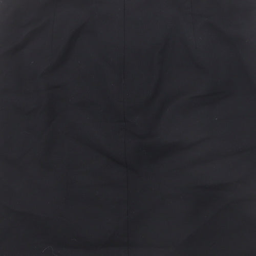 NEXT Womens Black Polyester Straight & Pencil Skirt Size 8 Zip