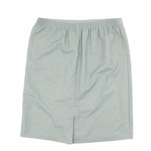 Berkertex Womens Green Polyester A-Line Skirt Size 18