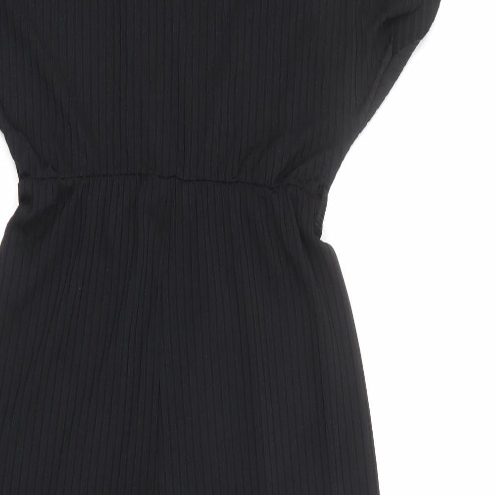 New Look Womens Black Polyester Jumpsuit One-Piece Size 10 L18 in Pullover