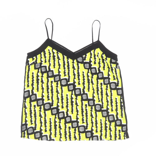 Principles Womens Multicoloured Geometric Polyester Camisole Tank Size 18 V-Neck - Cut Out Detail