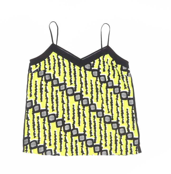Principles Womens Multicoloured Geometric Polyester Camisole Tank Size 18 V-Neck - Cut Out Detail