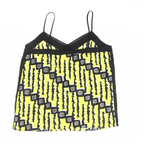 Principles Womens Multicoloured Geometric Polyester Camisole Tank Size 18 V-Neck - Cut Out Detail
